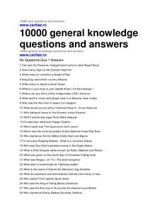 an article about the general knowledge questions and answers in this text box, which contains information on how to use it