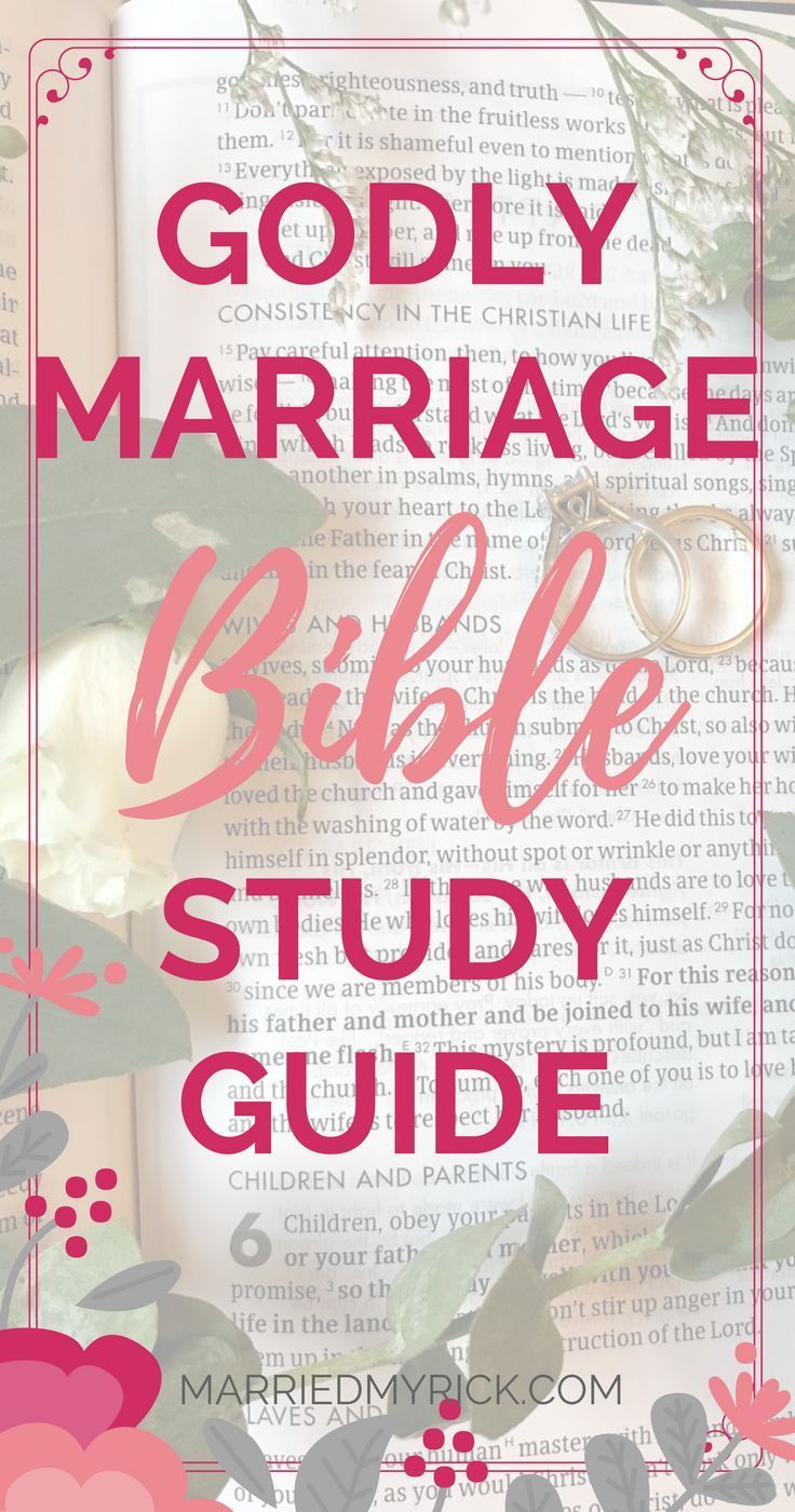 the godly marriage bible study guide with flowers on it and text overlay reading godly marriage bible study guide