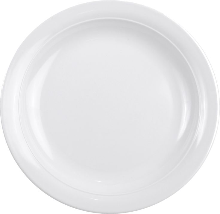 an empty white plate on a white background