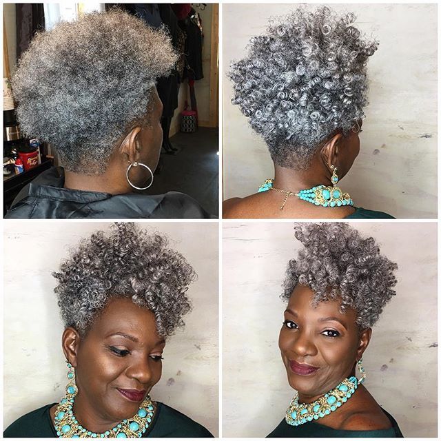 . Tapered Natural Hairstyles, Short Gray Hair, Tapered Haircut For Women, Twa Hairstyles, Tapered Natural Hair, Natural Hair Cuts, Tapered Hair, Salt And Pepper Hair, Natural Hair Short Cuts