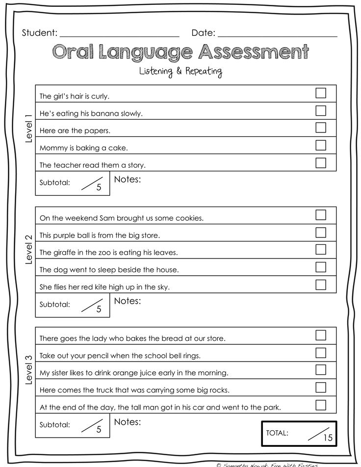 an oral language worksheet for students to practice their reading skills and writing numbers