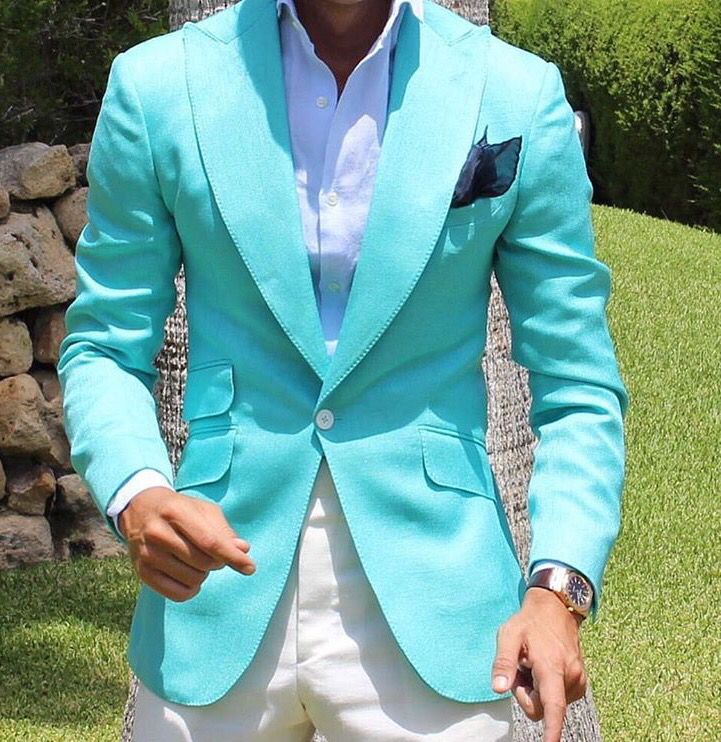 Linen Wedding Suit, Terno Slim, Blazer Outfits Men, Blue Suit Men, Christmas Suit, Groom Tuxedo, Stylish Suit, Party Suits, Slim Fit Suits