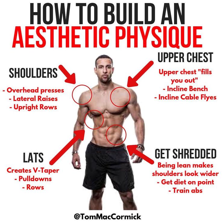 how to build an aesthetic physque upper chest and lower back muscles for men