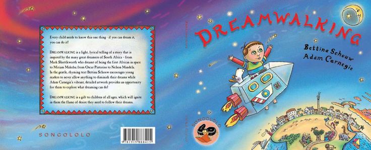 a book cover with an image of a boy on a rocket ship flying through the sky