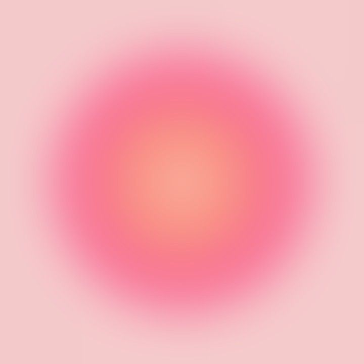 a pink and white circular background