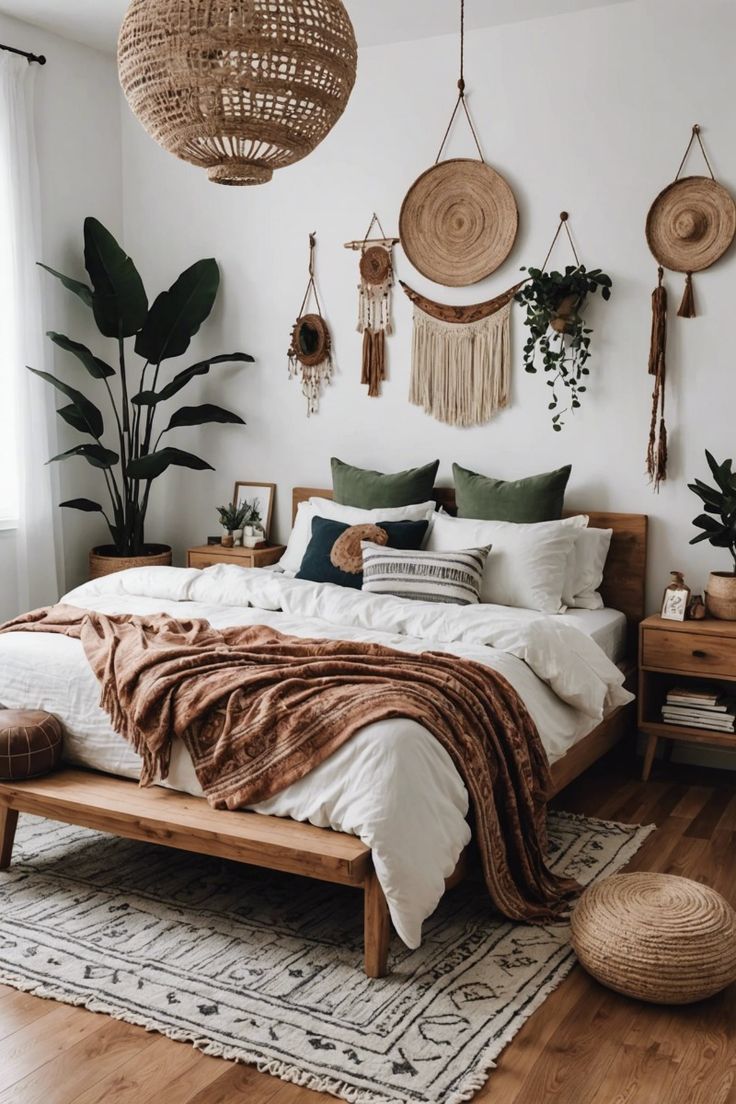 20 Simple Yet Trendy Boho Bedroom Ideas to Inspire Your Decorating ...