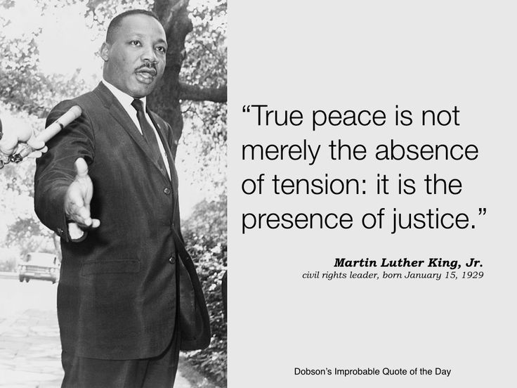 martin luther king quote about true peace