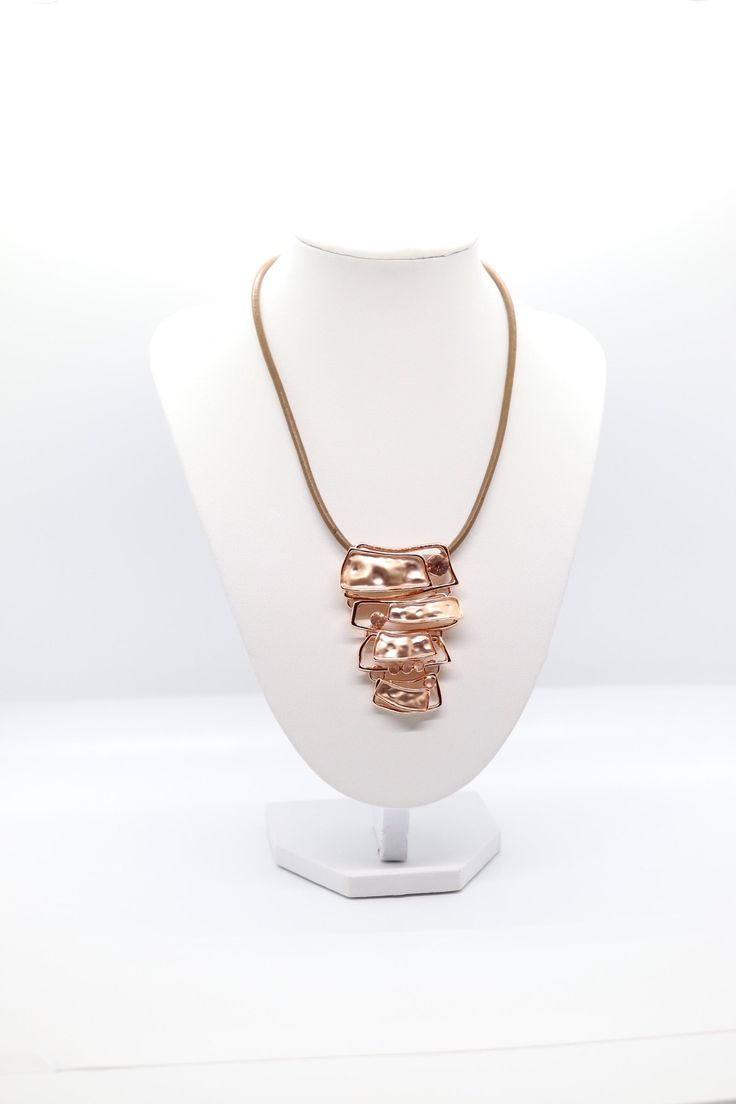 This Rose Gold Necklace is a beautiful piece of jewelry that is sure to please anyone who receives it. The necklace has a rope chain, which gives it a unique look. The rope chain is adjustable, so you can customize the length to suit your personal style. The rope chain also has a spring clasp, which makes it easy to put on and take off. Rose Gold Metal Choker Necklace, Rose Gold Metal Chain Necklace, Rose Gold Pendant Chain Necklace With Adjustable Chain, Rose Gold Adjustable Chain Pendant Necklace, Rose Gold Adjustable Pendant Chain Necklace, Rose Gold Metal Chain Necklace With Lobster Clasp, Rose Gold Snake Chain Jewelry, Rose Gold Metal Snake Chain Necklace, Party Necklace With Adjustable Snake Chain