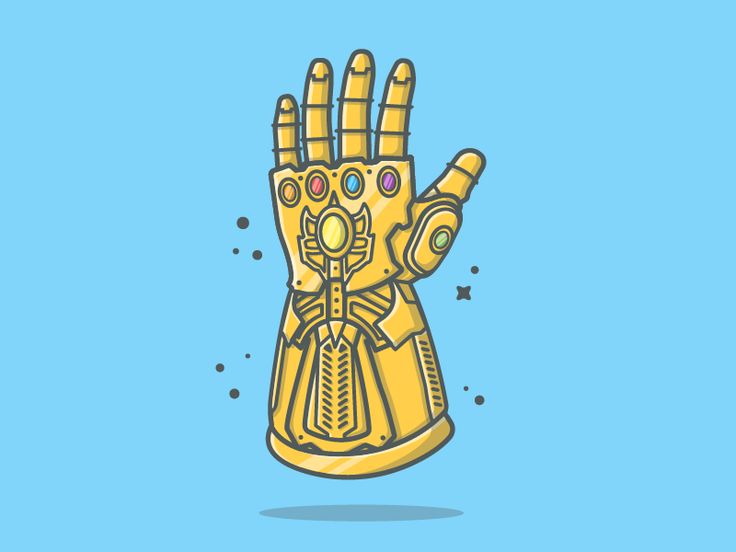 an image of a yellow hand with jewels on it