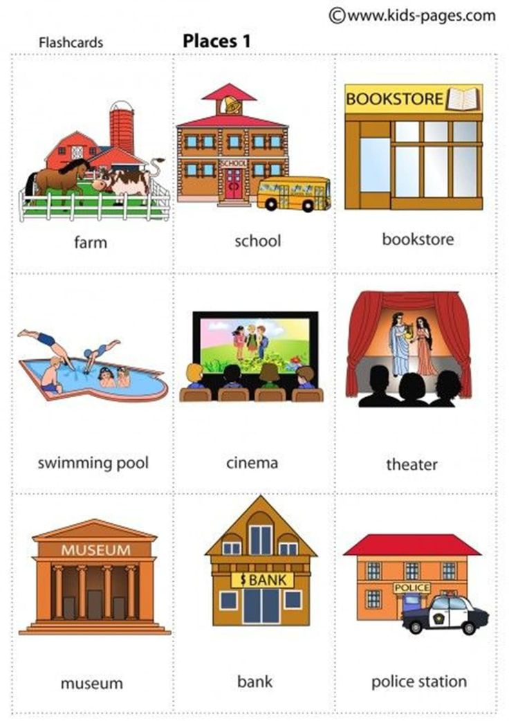 different types of houses and buildings are shown in this worksheet for children's learning