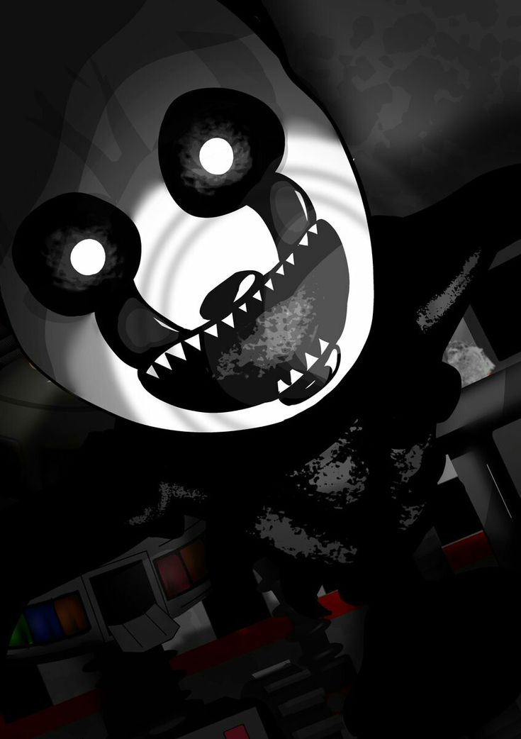 a cartoon character with an evil smile on it's face and mouth is shown in the dark