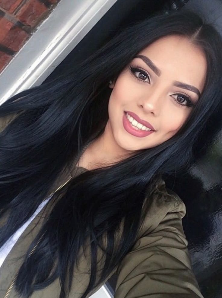 Long Black Hair, Brazilian Virgin Hair, Straight Human Hair, Silky Hair, Cool Hair Color, Hair Color Trends, Brazilian Hair, Beautiful Makeup, Ombre Hair