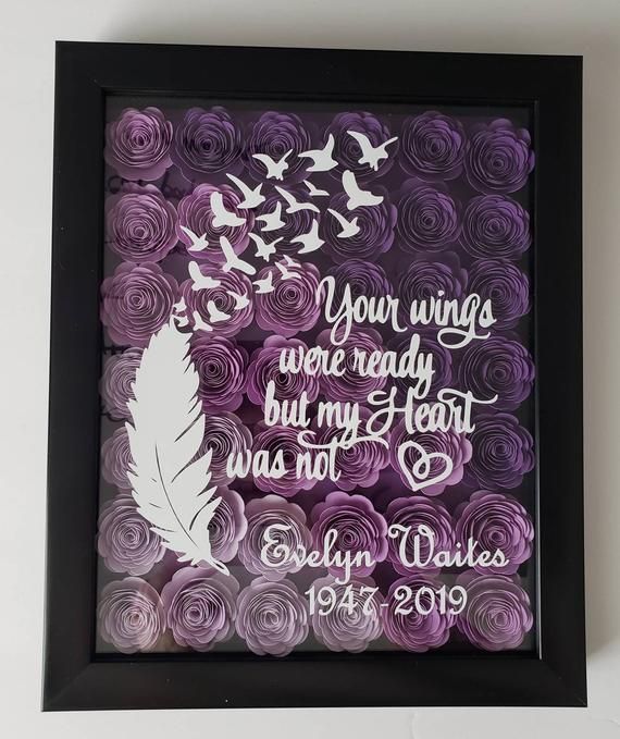 Shadow Box Flowers, Shadow Box Cricut, Cricut Shadow Box, Shadow Box Gifts, Circuit Crafts, Flower Shadow, Diy Shadow Box, Paper Flower Art, Custom Shadow Box