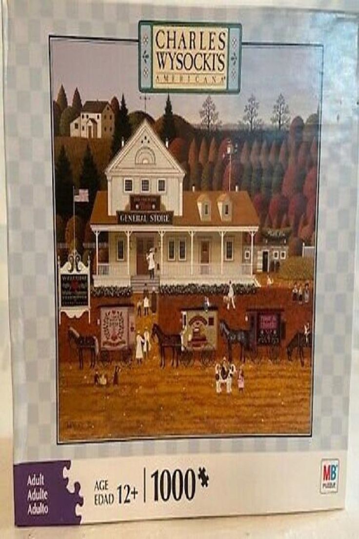 Charles Wysocki 1000 Piece Jigsaw Puzzle Game Storin' Up Jigsaw Saw, Charles Wysocki, Buffalo Games, Americana Art, Up Theme, Milton Bradley, Jigsaws, Puzzle Shop, 1000 Piece Puzzle