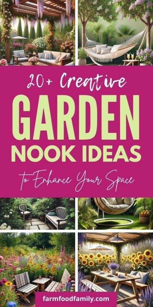 20 Brilliant Garden Nook Ideas to Transform Your Backyard 50 Backyard Nook Ideas, Garden Nook Ideas Outdoors, Secret Garden Ideas Backyard, Small Secret Garden Ideas, Corner Garden Ideas Backyards, Garden Nook Ideas, Garden Seating Ideas, Backyard Room, Garden Nooks