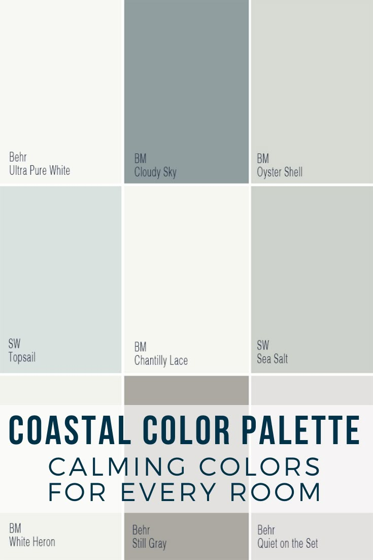 Coastal Paint Colors from Behr, Benjamin Moore, and Sherwin Williams ...