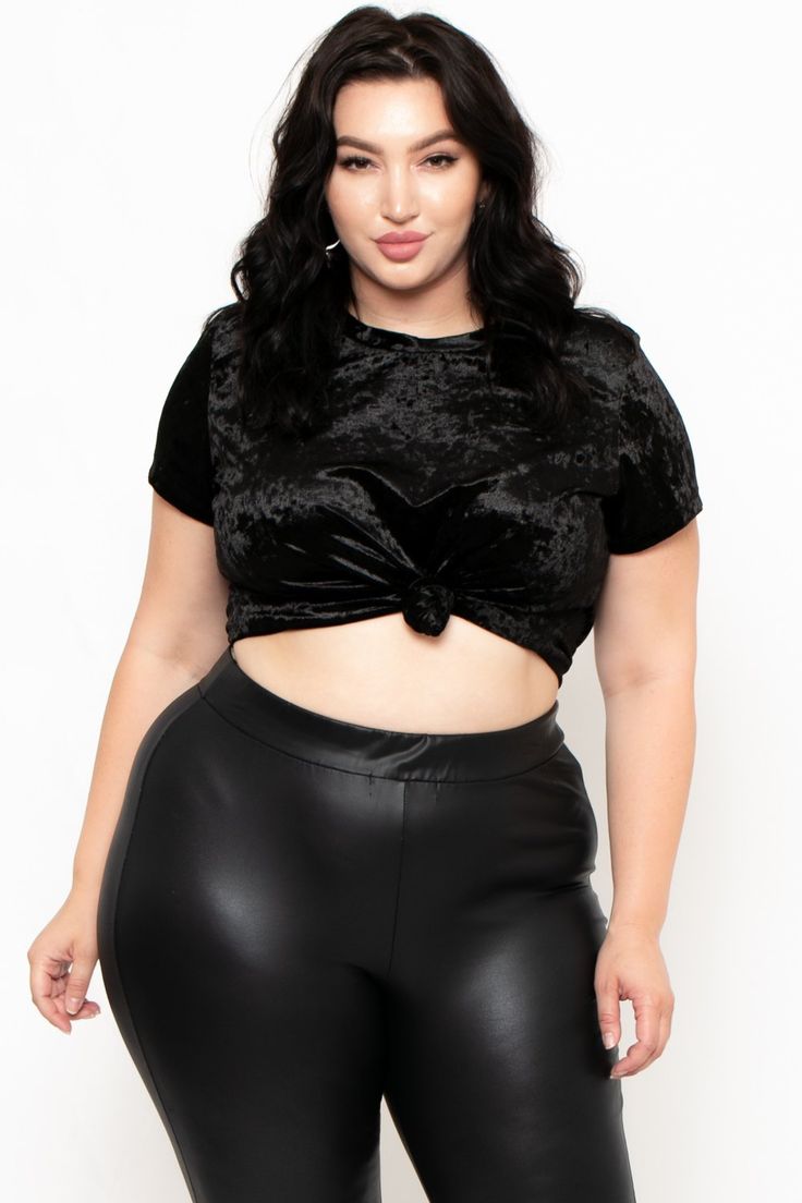 Affordable Plus Size Clothing, Velvet Crop Top, Plus Size Clothing For Women, Crushed Velvet, Black Crop Tops, Clothing For Women, Plus Size Clothing, Affordable Fashion, Size Clothing