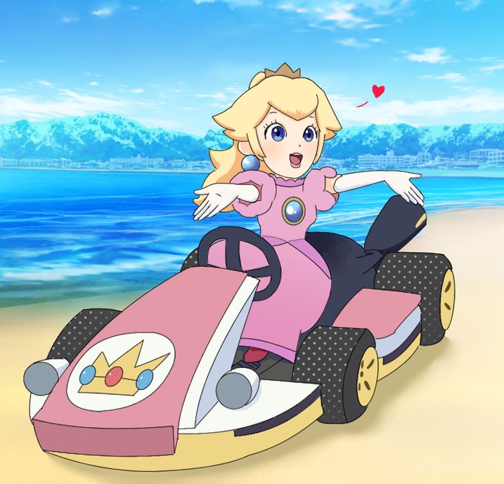 Princess Peach Super Mario Kart