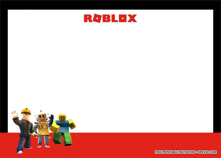 (FREE PRINTABLE) – ROBLOX Birthday Party Kits Templates | Birthday ...