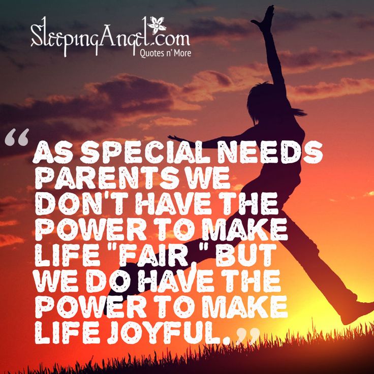 a person jumping up into the air with their arms in the air and text that reads as special needs parents we don't have the power to make life fair but we do