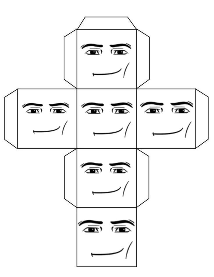 four boxes with faces drawn on them and one has an open box in the middle