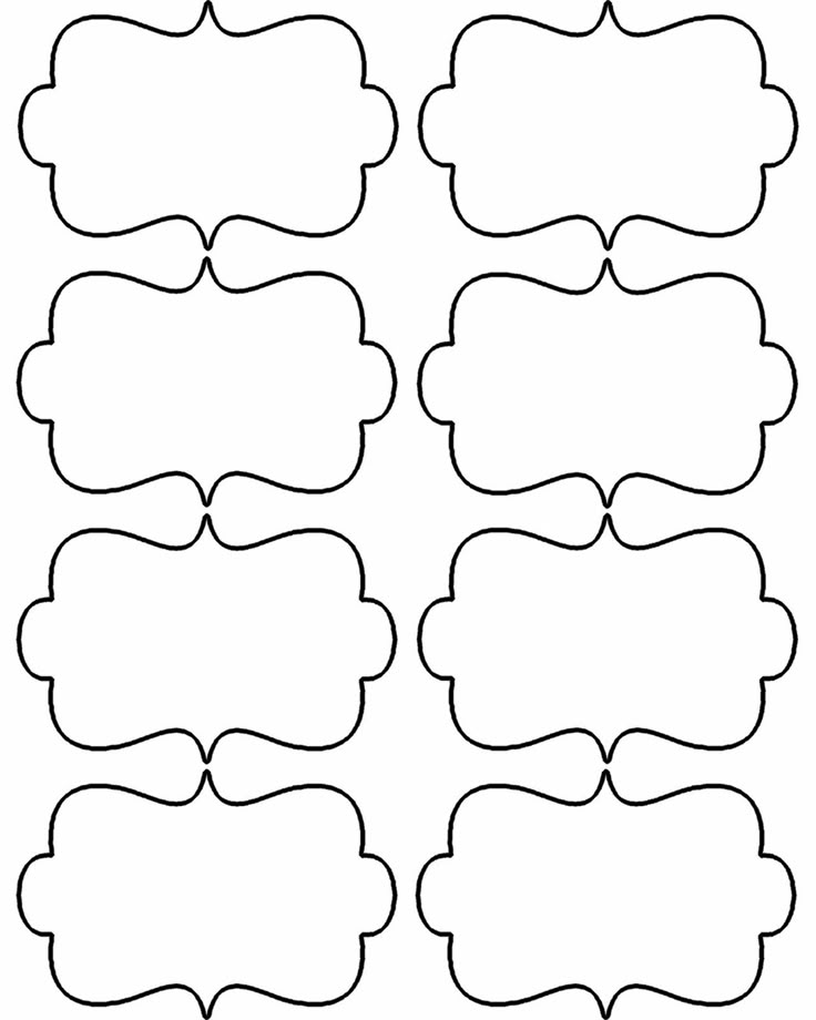 blank speech bubbles to be used as labels or stickers for your texting needs