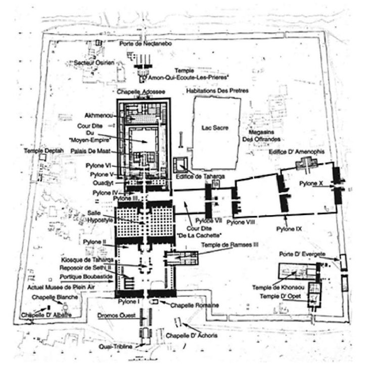 an old map shows the location of several buildings