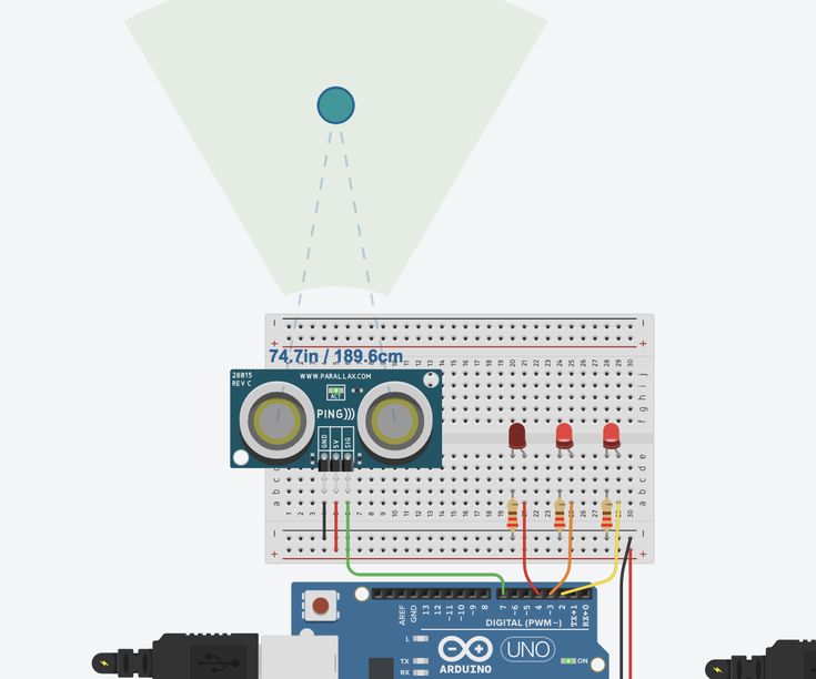 an electronic device is connected to a circuit