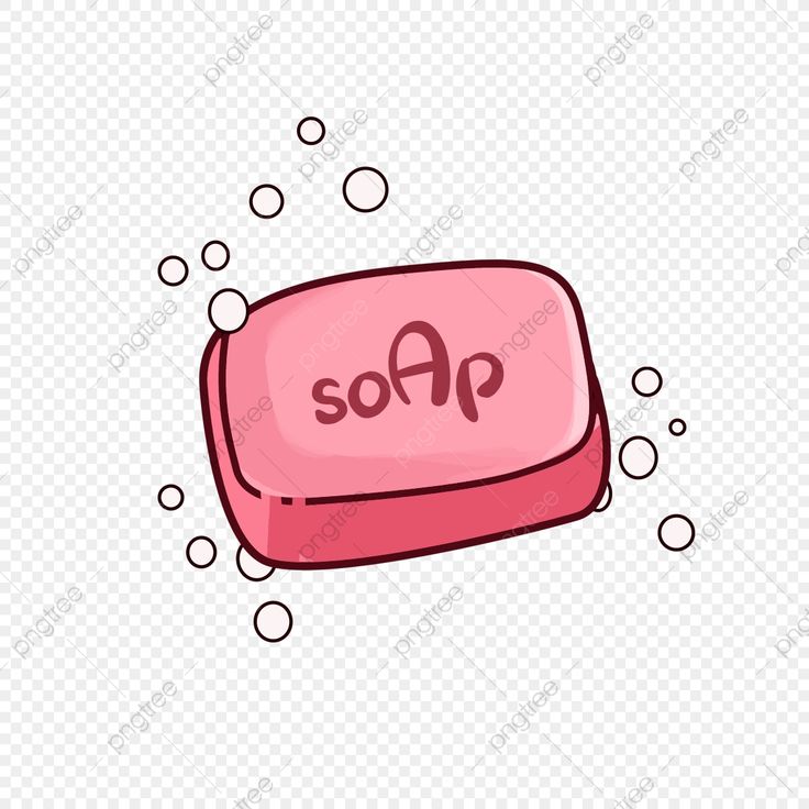 soap icon with bubbles on transparent background