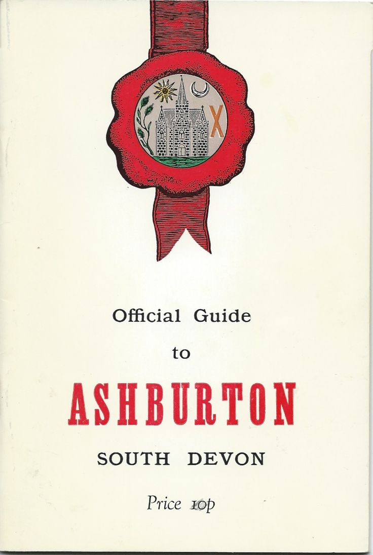 the official guide to ashburton south devon, price kept on this book