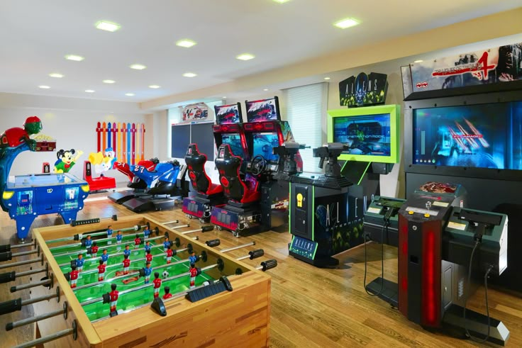 a room filled with lots of different types of games