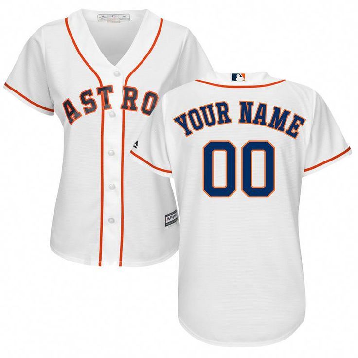 Houston Astros Majestic Women's Cool Base Custom Jersey - White # ...