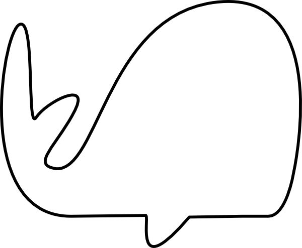 a black and white line drawing of a speech bubble with the word love written in it