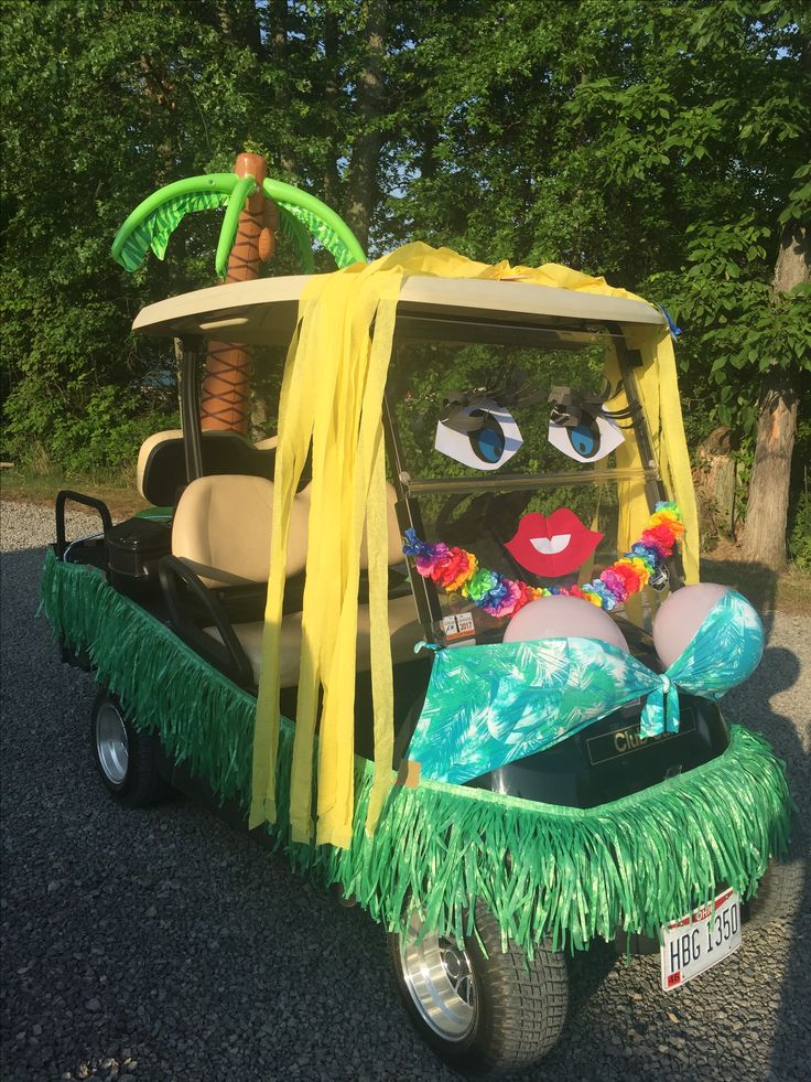 Golf cart decorated | Golf cart decorations, Christmas golf, Golf ...