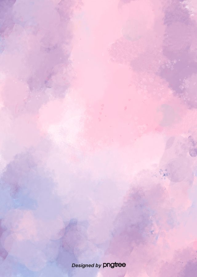 the sky is filled with pink clouds and blue watercolors in pastel colors