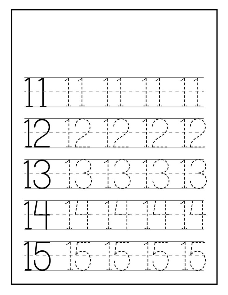 a printable worksheet with numbers for children to practice their ...