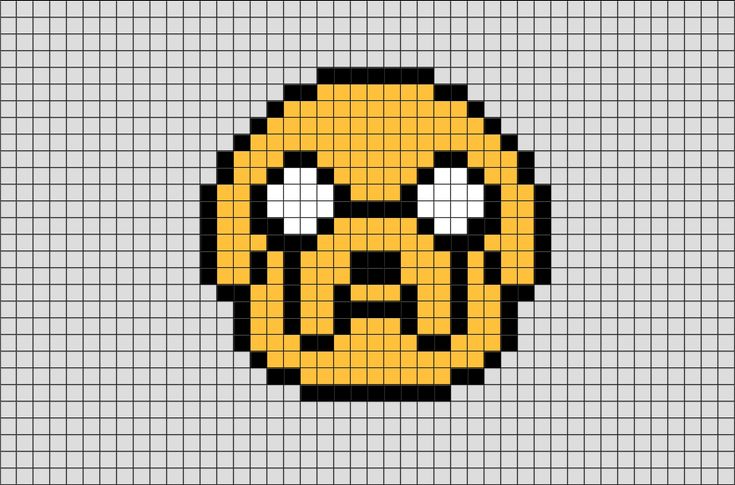 the face of an angry man made out of pixellated pixels, in yellow and black