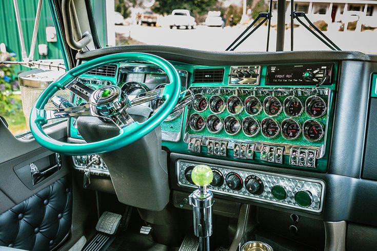 the interior of an airplane with many gauges and dash boards on it's dashboard