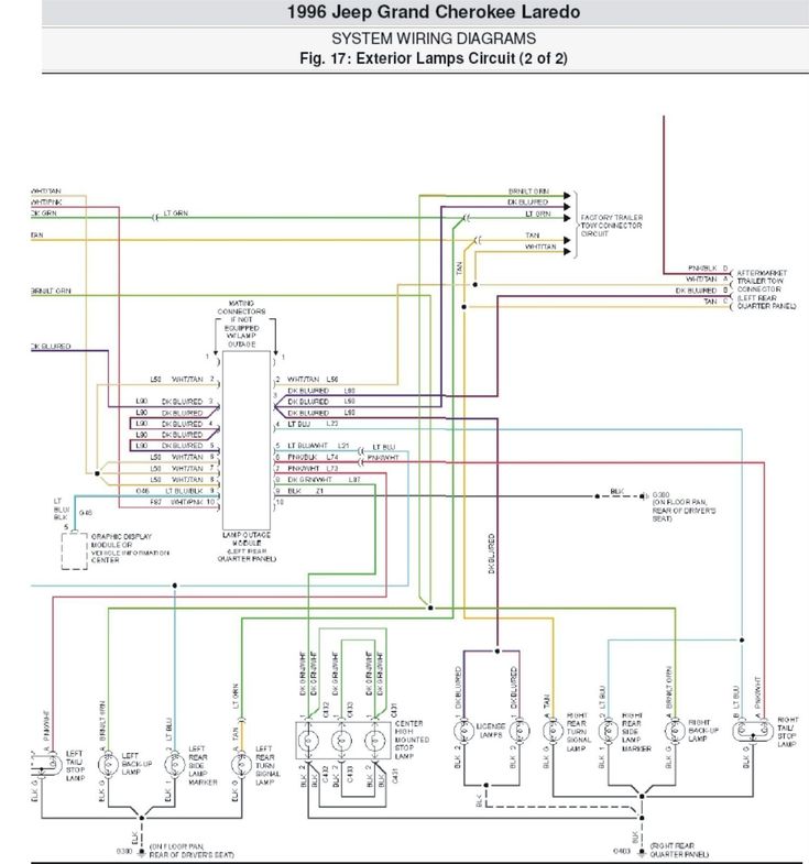 an electrical wiring diagram for the jeep and truck, with all its components in one place