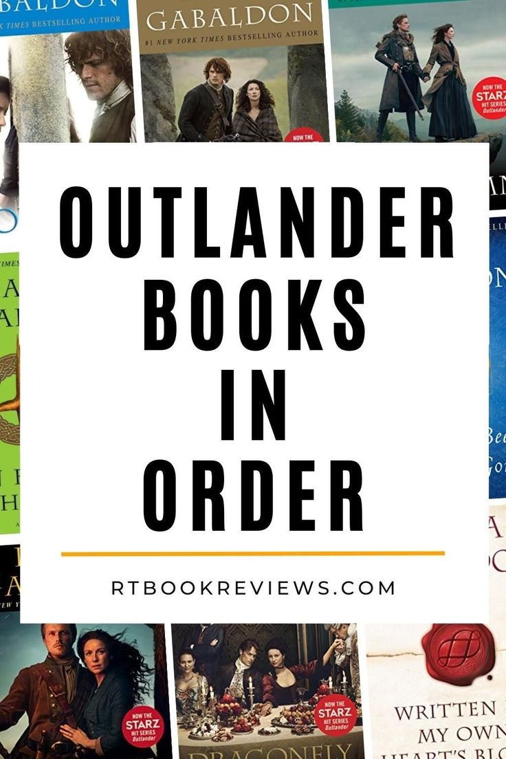 the words outlander books in order are surrounded by pictures of people and their characters