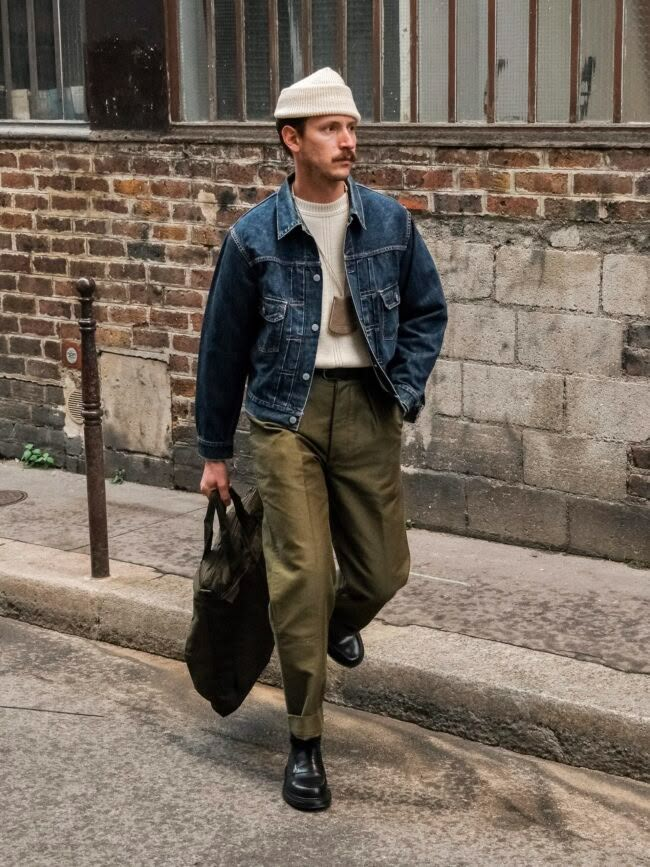 Six More New Brands I'm Watching — Die, Workwear! Mens European Fall Outfits, Smart Workwear Mens, Hipster Fashion 2023, American Workwear Style Men, Retro Americana Fashion, Americana Workwear Men, Workwear Men Style, Work Wear Fashion Men, Man Outfit Inspiration