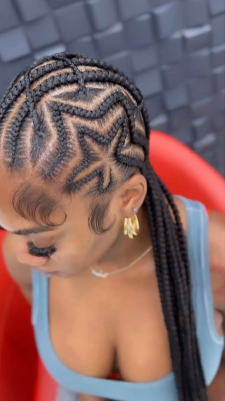 @prada4youu in 2024 | Feed in braids hairstyles, Quick braided ...