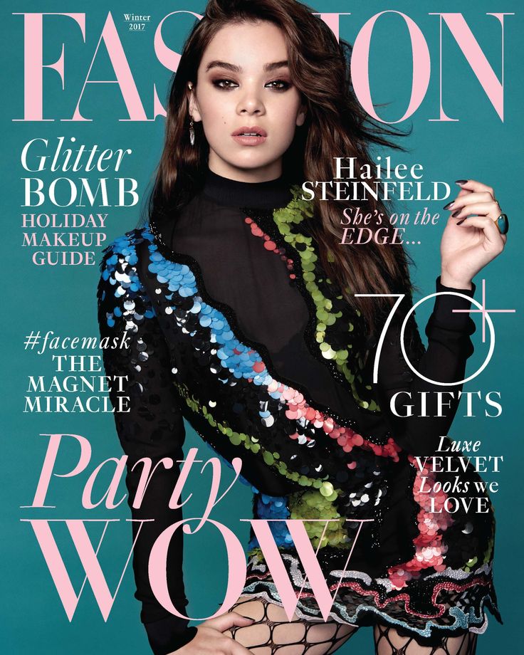 a woman in fishnet stockings on the cover of fashion magazine's november issue