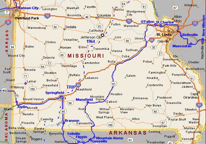 a map of the state of mississippi with roads and major cities on it's borders