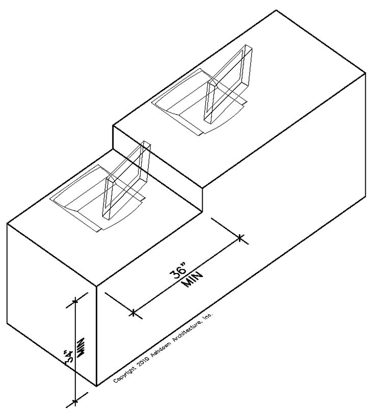 a drawing of an office cubicle with two desks