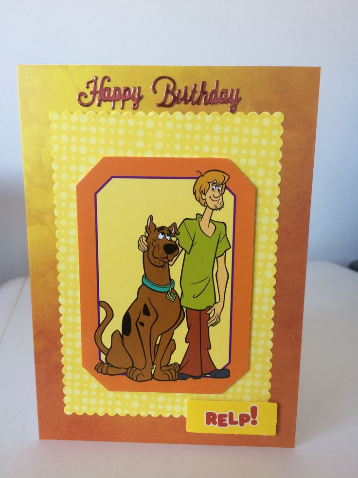 a birthday card with an image of a boy and his dog on it, that says happy birthday