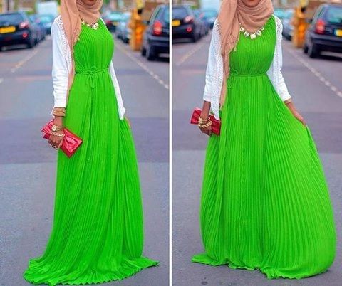 Neon color Hijab Soiree, Modest Hijab, Hijab Inspiration, Muslimah Style, Style List, Modest Apparel, Long Kurti Designs, Hijabi Style, Eid Dresses