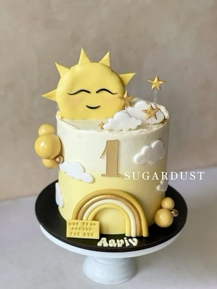 S U G A R D U S T in 2024 | Baby birthday cakes, Party cakes, Baby ...