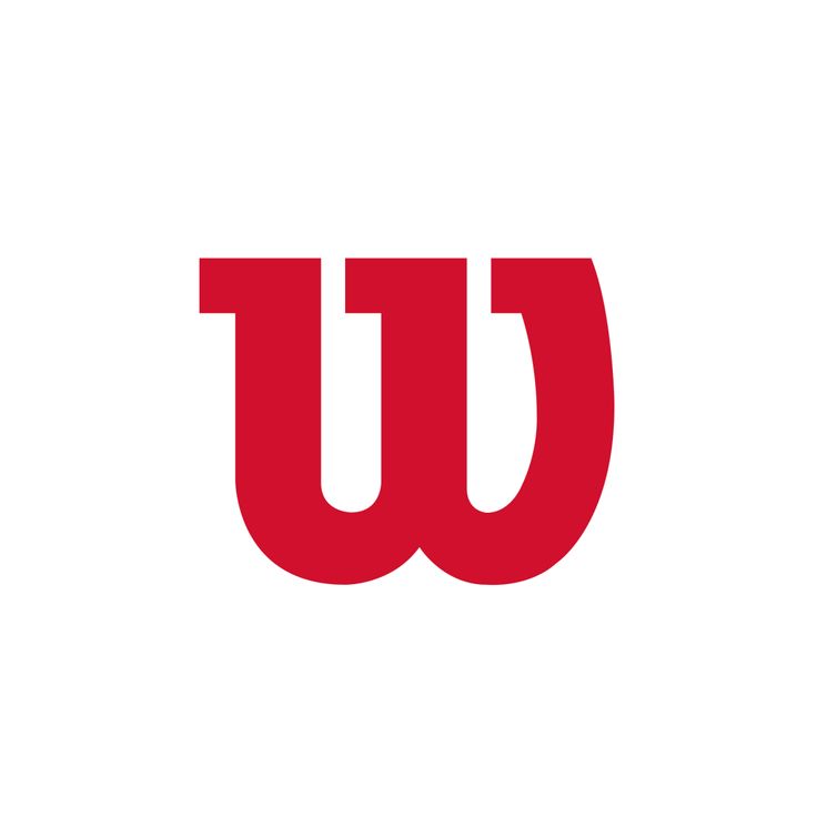 the letter w is shown in red on a white background