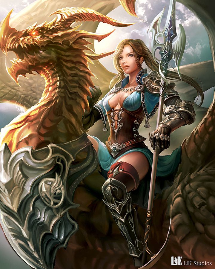 by yanchen Dragon Craft, Heroic Fantasy, Female Dragon, Dragon Rider, Dragon Pictures, Dragon Artwork, Fantasy Dragon, Mystical Creatures, Fantasy Warrior